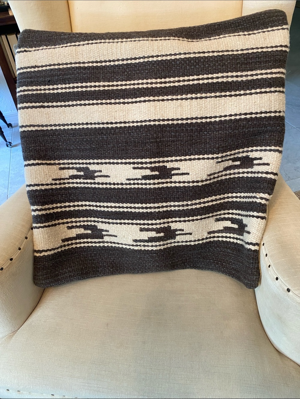 Pottery Barn Southwestern Navin Kilim Wool Pillow Cover